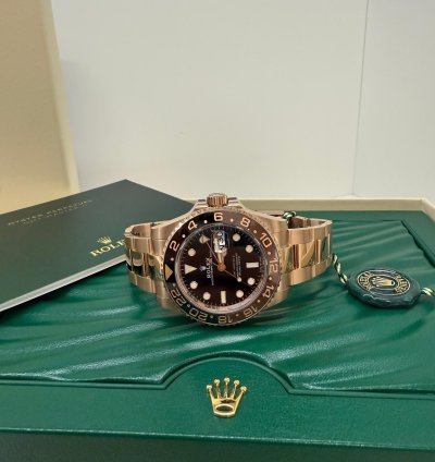 Rolex Gmt-master Ii New 2022 Rootbeer Full Rose Gold