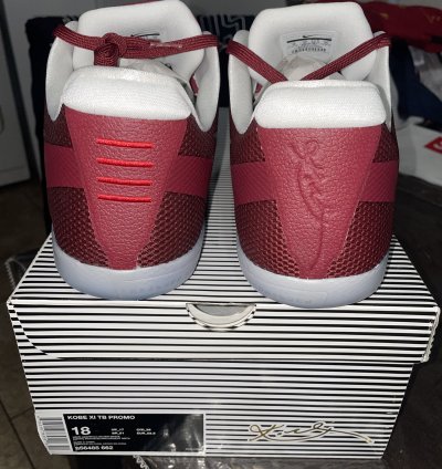 Nike Kobe 11 Low Tb Maroon Kobe Xi Size 18 New