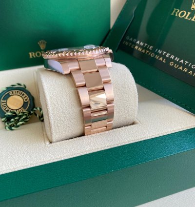 Rolex Gmt-master Ii New 2023 Rose Gold Rootbeer 126715chnr Black Brown Ceramic Bezel