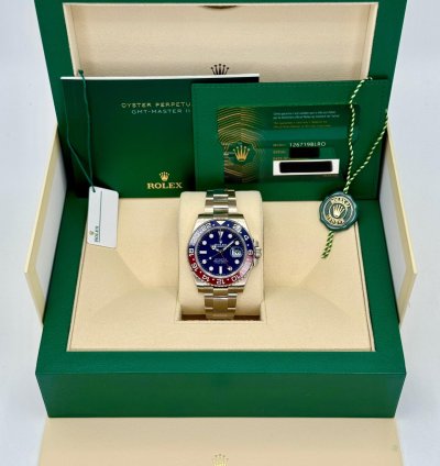 Rolex Gmt-master Ii New 2024 Gmt-master Ii Pepsi 40mm 126719blro White Gold Oyster