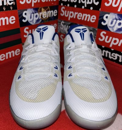 Nike Kobe 11 Xi Tb White Blue Size 17 5 856485-140 New