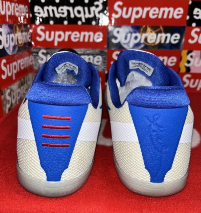Nike Kobe 11 Xi Tb White Blue Size 17 5 856485-140 New