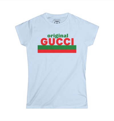 Gucci Women Light Blue T-shirt - Size Usa