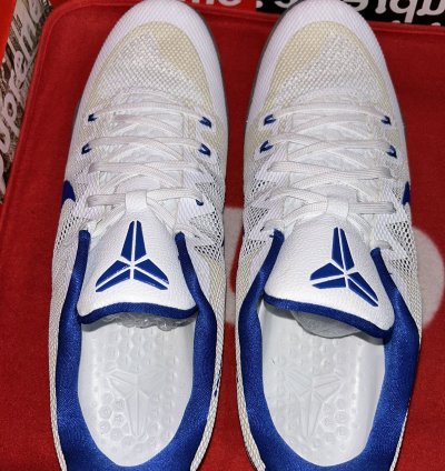 Nike Kobe 11 Xi Tb White Blue Size 17 5 856485-140 New
