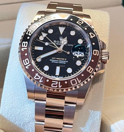 Rolex Gmt-master Ii New 2025 march Rose Gold 126715chnr