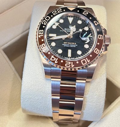 Rolex Gmt-master Ii New 2025 march Rose Gold 126715chnr