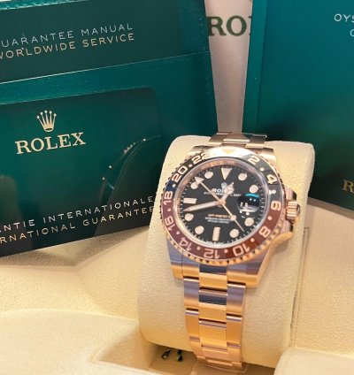 Rolex Gmt-master Ii New 2025 march Rose Gold 126715chnr