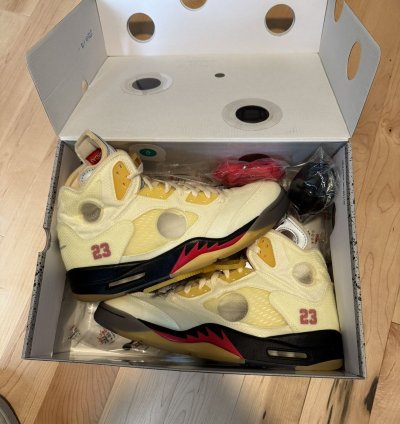 Off-white Jordan 5 Retro Sail