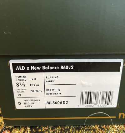 New Balance Ald 860v2 Red Aime Leon Dore 8 5