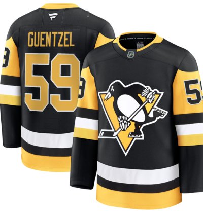 Jake Guentzel Jersey 59 Pittsburgh Penguins 2025 Premium All Stitched