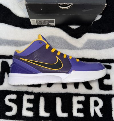 Nike Kobe 4 Protro Undefeated Lakers size 10
