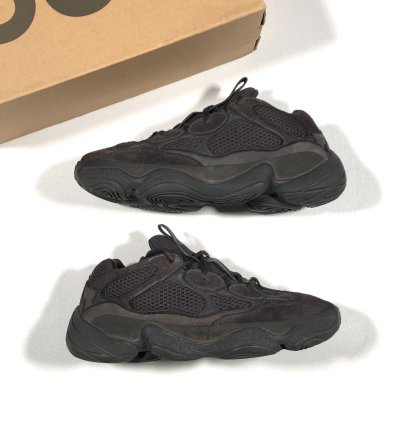 Adidas Yeezy 500 Utility Black Sneakers Shoes Pre Owned