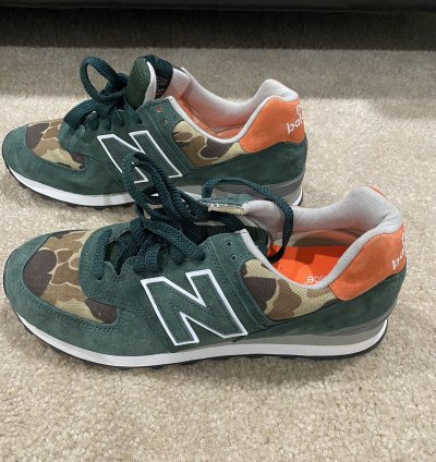 New Balance Ball And Buck Us574m1 - Mnt Green Camo Us10