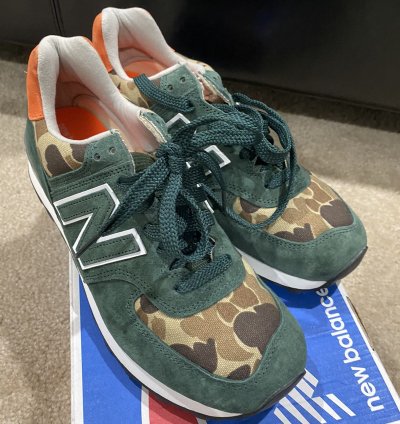 New Balance Ball And Buck Us574m1 - Mnt Green Camo Us10