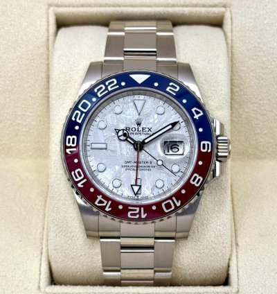Rolex Gmt-master Ii New 2025 Gmt-master Ii Pepsi 40mm 126719blro White Gold Meteorite Dial