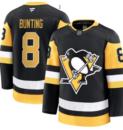 Michael Bunting Jersey 8 Pittsburgh Penguins 2025 Premium All Stitched