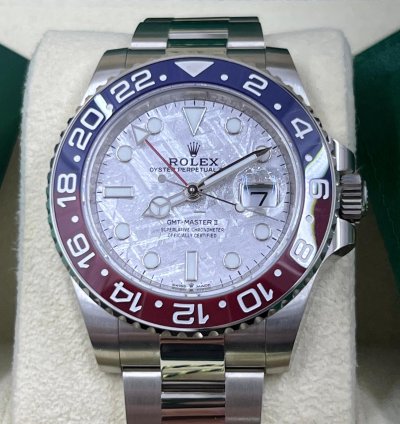 Rolex Gmt-master Ii New Gmt-master Ii 126719blro Meteorite White Gold