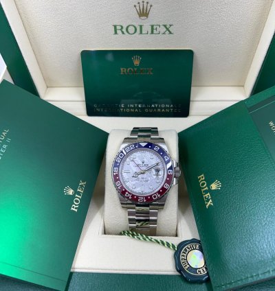 Rolex Gmt-master Ii New Gmt-master Ii 126719blro Meteorite White Gold