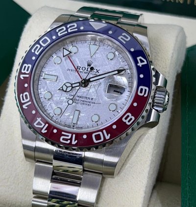 Rolex Gmt-master Ii New Gmt-master Ii 126719blro Meteorite White Gold