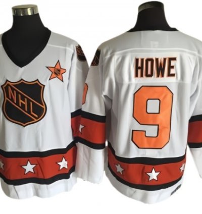 Nhl 1973 All Star Game 9 Gordie Howe Vintage Ccm Jersey - White