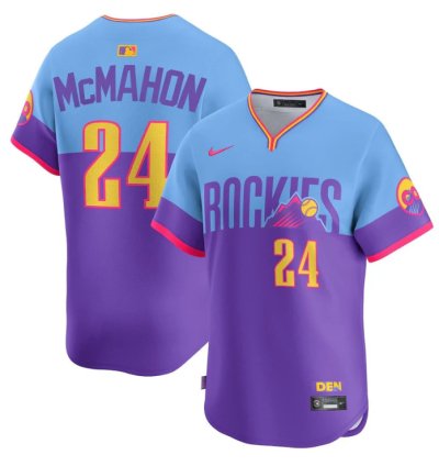 Ryan Mcmahon Jersey 24 Colorado Rockies 2025 City Connect Stitched Premier Limited
