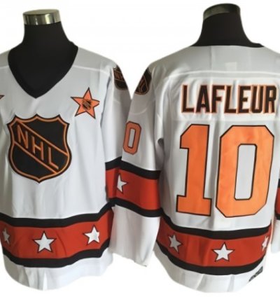 Nhl 1973 All Star Game 10 Guy Lafleur Vintage Ccm Jersey - White