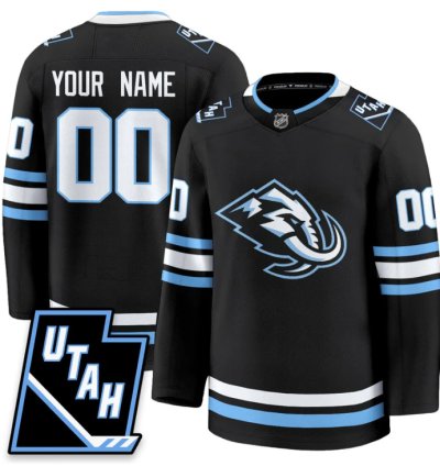Custom Utah Hockey Jersey Mammoth 2025 Limited All Stitched Black