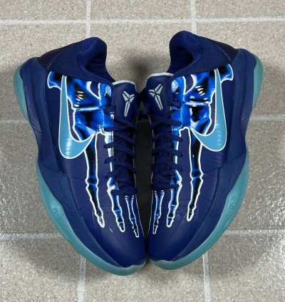 Nike Kobe 5 Protro -ray Size 8 5 Blue Basketball Shoes