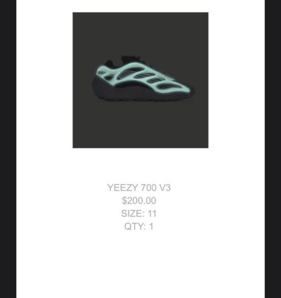 Adidas Yeezy 700 V3 Dark Glow