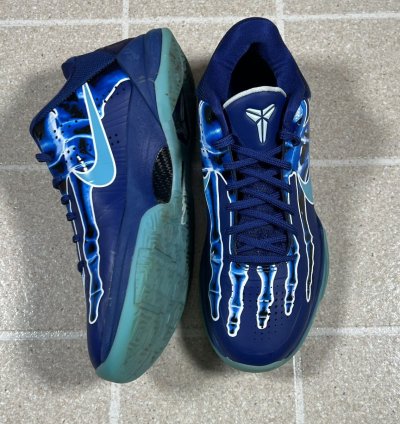 Nike Kobe 5 Protro -ray Size 8 5 Blue Basketball Shoes