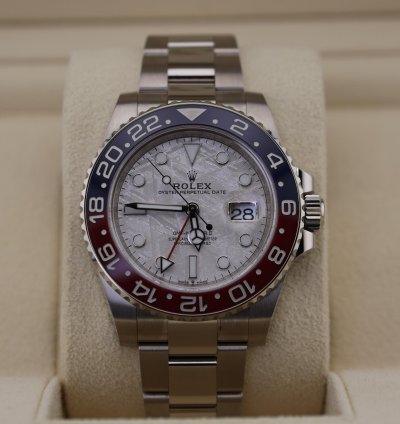 Rolex Gmt-master Ii New Gmt-master Ii Pepsi Meteorite White Gold 126719blro New