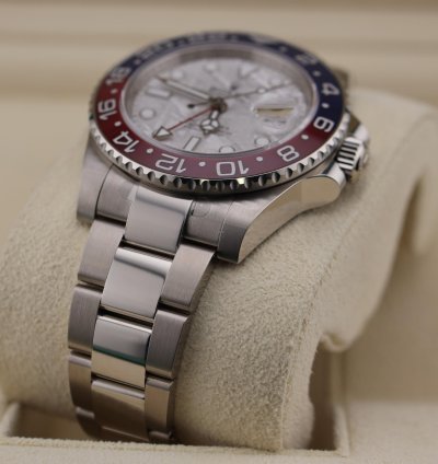 Rolex Gmt-master Ii New Gmt-master Ii Pepsi Meteorite White Gold 126719blro New