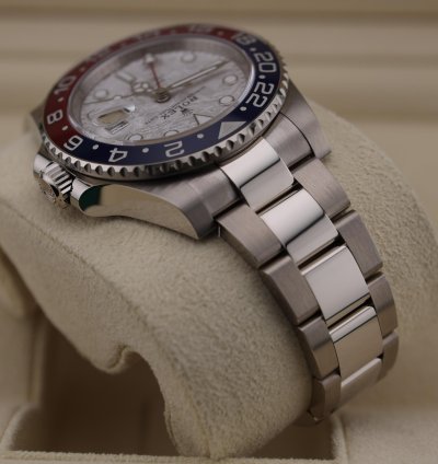 Rolex Gmt-master Ii New Gmt-master Ii Pepsi Meteorite White Gold 126719blro New