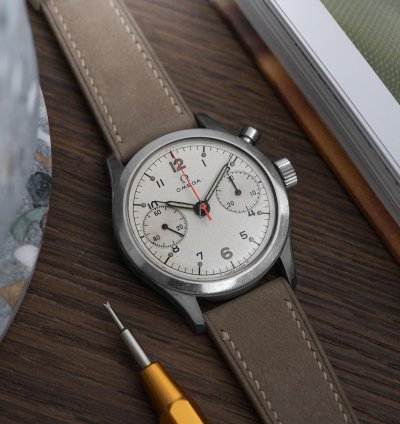 Omega 1962 Single Button Chronograph Canadian Military Ha-62-1361 6w 16