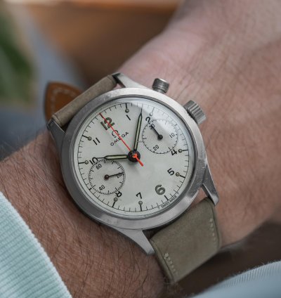 Omega 1962 Single Button Chronograph Canadian Military Ha-62-1361 6w 16