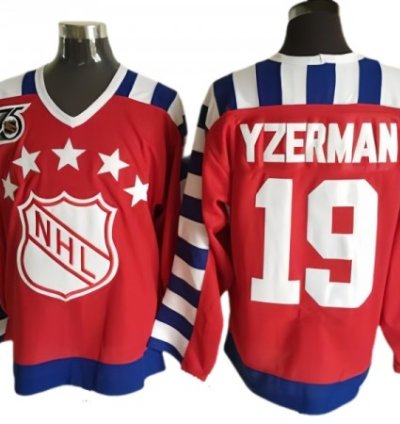 Nhl 1992 All Star Game 19 Steve Yzerman Vintage Ccm Jersey - Red