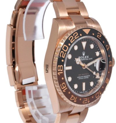 Rolex Gmt-master Ii New Rolex Gmt-master Ii 18k Everose Gold Root Beer Ceramic Bezel 20 126715