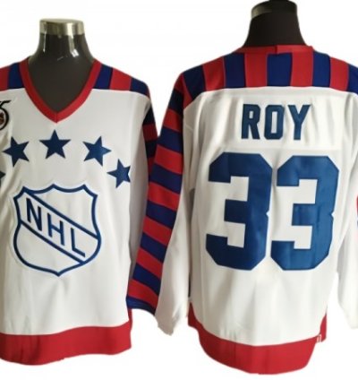 Nhl 1992 All Star Game 33 Patrick Roy Vintage Ccm Jersey - White
