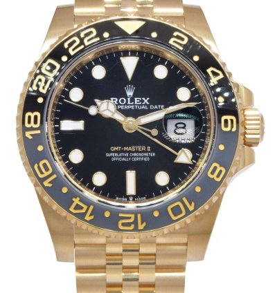 Rolex Gmt-master Ii New Rolex Gmt-master Ii 18k Yellow Gold Ceramic 40mm Jubilee Watch 25 126718