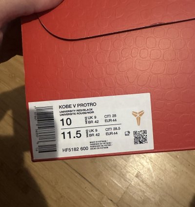 Nike Kobe 5 Year Of The Mamba University Red