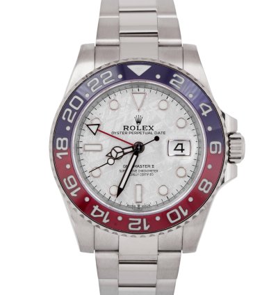 Rolex Gmt-master Ii New Rolex Gmt-master Ii Meteorite Pepsi 18k White Gold Watch 126719 Blro Box