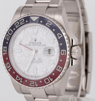 Rolex Gmt-master Ii New Rolex Gmt-master Ii Meteorite Pepsi 18k White Gold Watch 126719 Blro Box
