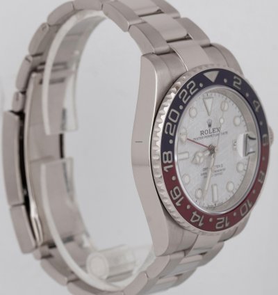 Rolex Gmt-master Ii New Rolex Gmt-master Ii Meteorite Pepsi 18k White Gold Watch 126719 Blro Box