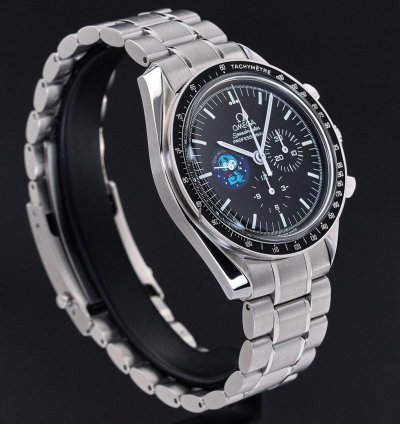 Omega 42mm 2000 1y Warranty Fullset Ref 3578 51 00 Snoopy Moonwatch Steel Black Dial Serviced