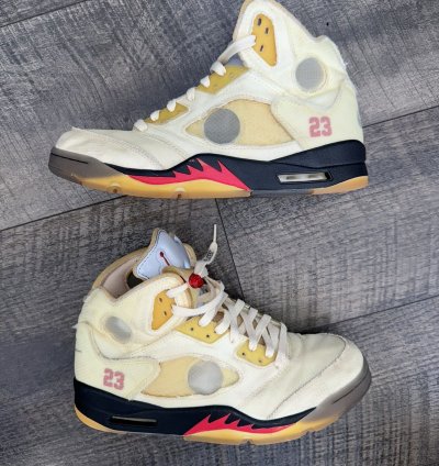 Ow Air Jordan 5 Sail 10