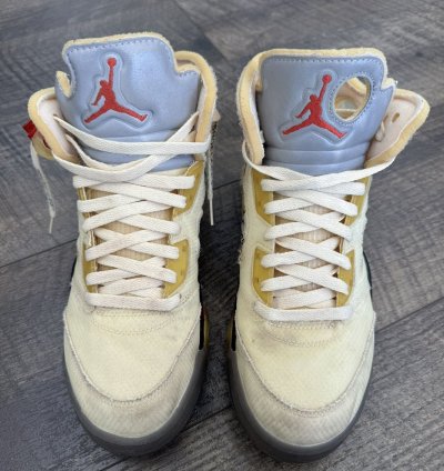 Ow Air Jordan 5 Sail 10