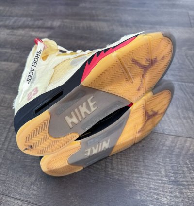Ow Air Jordan 5 Sail 10
