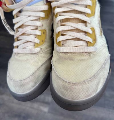 Ow Air Jordan 5 Sail 10