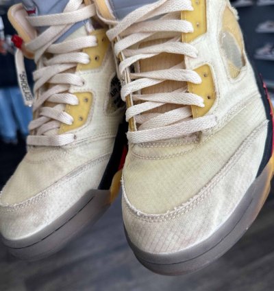 Ow Air Jordan 5 Sail 10