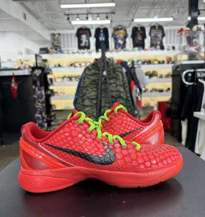 Nike Kobe 6 Proto Reverse Grinch Gs Sz 6 5y